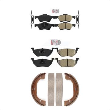 Front Ceramic Rear Semi-Metallic Disc Brake Pads Kit For Ford Escape Mercury Mariner KNN-100853