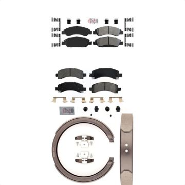 Front Rear Semi-Metallic Disc Brake Pads Kit For Chevrolet Express 1500 GMC Savana KNN-100860