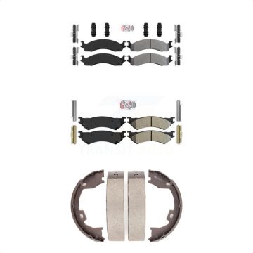 Front Rear Semi-Metallic Disc Brake Pads Kit For Ford E-350 Super Duty E-250 Club Wagon KNN-100868