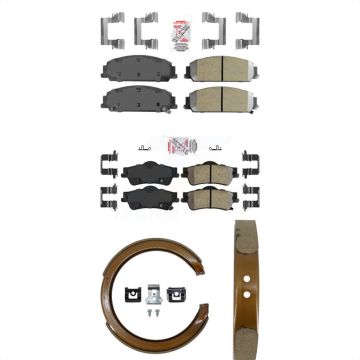 Front Rear Semi-Metallic Disc Brake Pads Kit For 2008-2009 Pontiac G8 Base GT KNN-100870