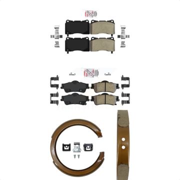 Front Rear Semi-Metallic Disc Brake Pads Kit For 2009 Pontiac G8 GXP KNN-100871