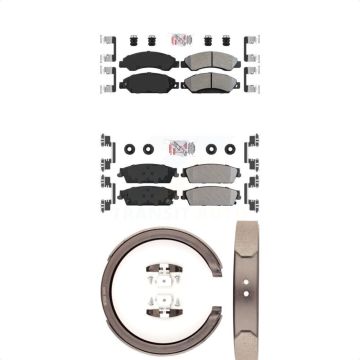 Front Rear Semi-Metallic Disc Brake Pads Kit For Chevrolet Avalanche Cadillac GMC Tahoe KNN-100879