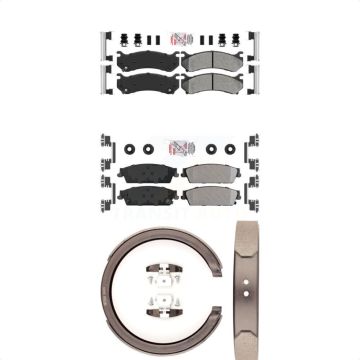 Front Rear Semi-Metallic Disc Brake Pads Kit For Chevrolet Silverado 1500 KNN-100884