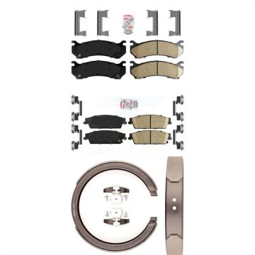 Front Rear Ceramic Disc Brake Pads Kit For 2007 Chevrolet Silverado 1500 rear brakes KNN-100885