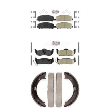 Front Rear Ceramic Disc Brake Pads Kit For Nissan TITAN Armada KNN-100891