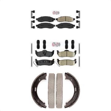Front Rear Ceramic Disc Brake Pads Kit For Nissan TITAN Armada INFINITI QX56 KNN-100895