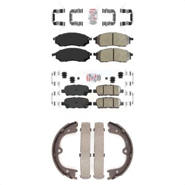 Front Semi-Metallic Rear Ceramic Disc Brake Pads Kit For Nissan Murano KNN-100902