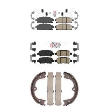 Front Rear Ceramic Disc Brake Pads Kit For Nissan Quest KNN-100903