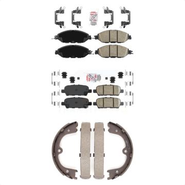 Front Rear Ceramic Disc Brake Pads Kit For Nissan Pathfinder INFINITI JX35 KNN-100907