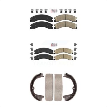 Front Rear Ceramic Disc Brake Pads Kit For Nissan NV2500 TITAN XD NV3500 NV1500 KNN-100909