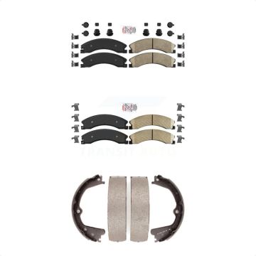 Front Rear Ceramic Disc Brake Pads Kit For Nissan NV2500 TITAN XD NV3500 NV1500 KNN-100911