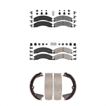 Front Rear Semi-Metallic Disc Brake Pads Kit For Nissan NV2500 TITAN XD NV3500 NV1500 KNN-100913