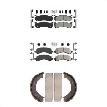 Front Rear Semi-Metallic Disc Brake Pads Kit For Chevrolet Express 2500 GMC Savana KNN-100918