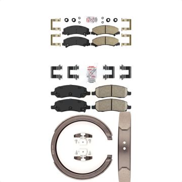 Front Rear Ceramic Disc Brake Pads Kit For 2006-2011 Cadillac DTS With 5 Lug Wheels KNN-100919