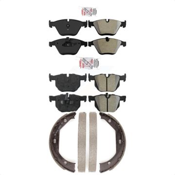 Front Rear Semi-Metallic Disc Brake Pads Kit For 2013 BMW 335i Convertible Coupe KNN-100928