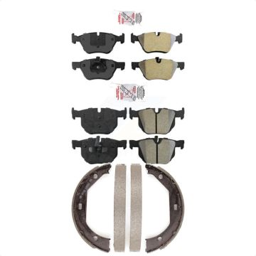 Front Rear Semi-Metallic Disc Brake Pads Kit For BMW 330i 330xi 335xi KNN-100929