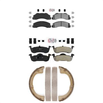 Front Rear Semi-Metallic Disc Brake Pads Kit For Ford Expedition Lincoln Navigator KNN-100930
