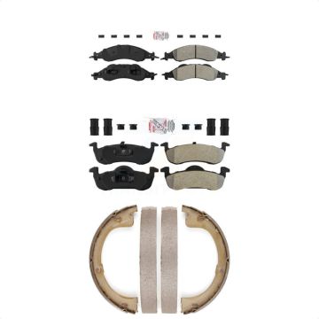 Front Rear Semi-Metallic Disc Brake Pads Kit For Ford Expedition Lincoln Navigator KNN-100932