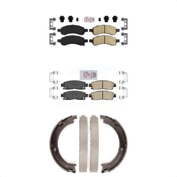 Front Rear Ceramic Disc Brake Pads Kit For GMC Acadia Buick Enclave Chevrolet Traverse KNN-100938