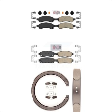 Front Rear Ceramic Disc Brake Pads Kit For Chevrolet Trailblazer GMC Envoy XL EXT Buick KNN-100944