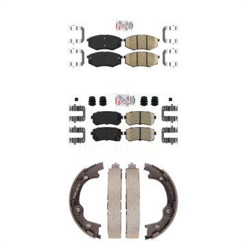 Front Rear Ceramic Disc Brake Pads Kit For 2010-2012 Hyundai Tucson FWD KNN-100947