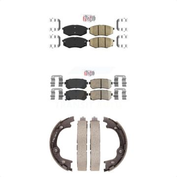 Front Rear Ceramic Disc Brake Pads Kit For 2010-2012 Hyundai Tucson FWD KNN-100948