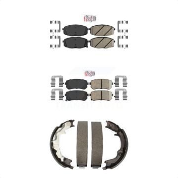 Front Rear Ceramic Disc Brake Pads Kit For 2010-2013 Kia Forte Koup KNN-100951