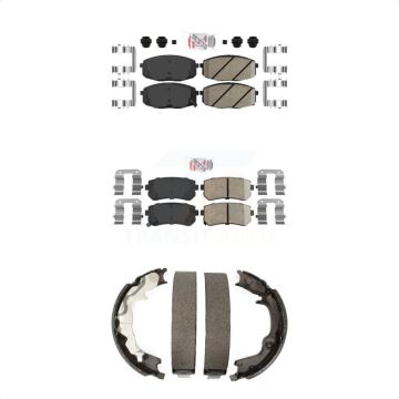 Front Rear Ceramic Disc Brake Pads Kit For 2010-2013 Kia Forte Koup KNN-100952