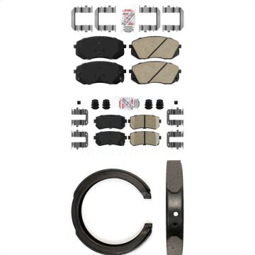Front Rear Ceramic Disc Brake Pads Kit For Hyundai Tucson Kia Sportage Cadenza KNN-100953