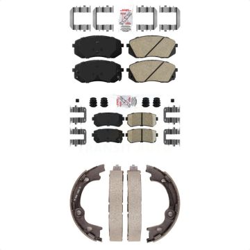 Front Rear Ceramic Disc Brake Pads Kit For 2013-2015 Hyundai Tucson FWD KNN-100955