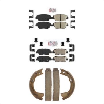 Front Rear Ceramic Disc Brake Pads Kit For Hyundai Sonata Kia Optima KNN-100957
