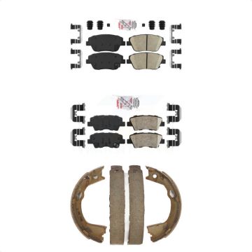 Front Rear Ceramic Disc Brake Pads Kit For Hyundai Sonata Kia Optima KNN-100960