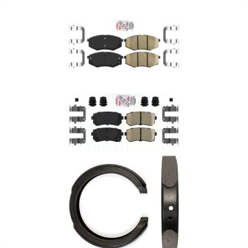 Front Rear Ceramic Disc Brake Pads Kit For 2011 Kia Sportage FWD KNN-100963