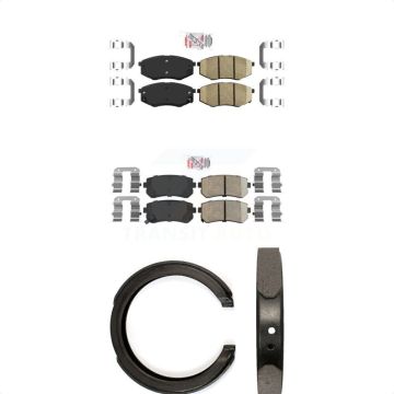 Front Rear Ceramic Disc Brake Pads Kit For 2011 Kia Sportage FWD KNN-100964