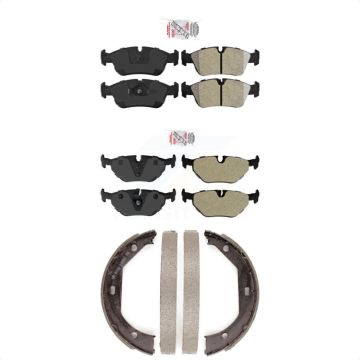 Front Rear Semi-Metallic Disc Brake Pads Kit For 2001-2005 BMW 325xi KNN-100965