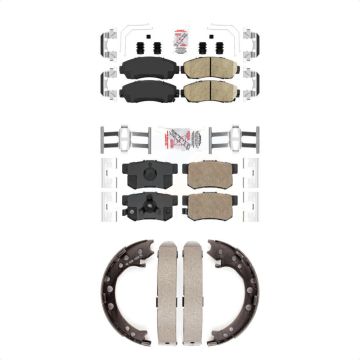 Front Rear Ceramic Disc Brake Pads Kit For Honda CR-V Acura RDX KNN-100978