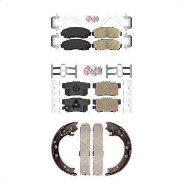 Front Rear Ceramic Disc Brake Pads Kit For Honda CR-V Acura RDX KNN-100979
