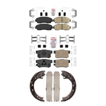 Front Rear Ceramic Disc Brake Pads Kit For Honda CR-V Acura RDX KNN-100980