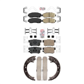 Front Rear Ceramic Disc Brake Pads Kit For Honda CR-V Acura RDX KNN-100981