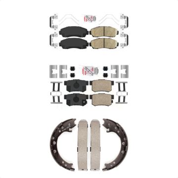 Front Rear Ceramic Disc Brake Pads Kit For Acura RDX KNN-100983