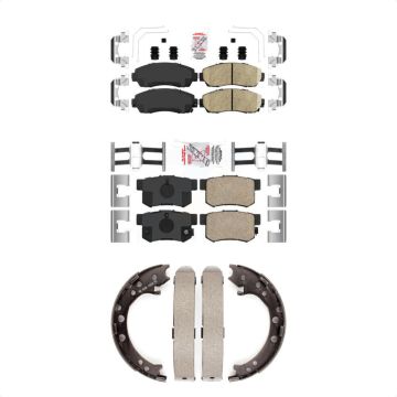 Front Rear Ceramic Disc Brake Pads Kit For Acura RDX KNN-100984