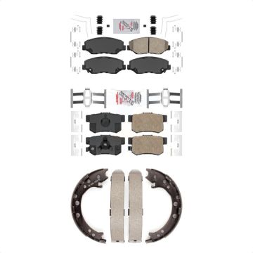 Front Rear Ceramic Disc Brake Pads Kit For 2012-2016 Honda CR-V FWD KNN-100987