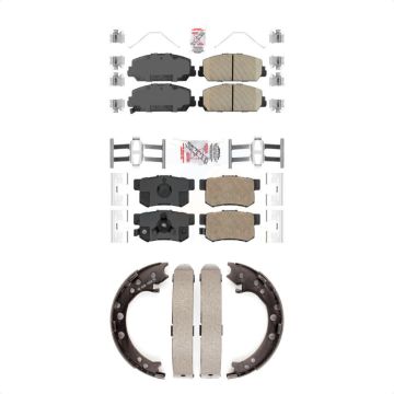 Front Rear Ceramic Disc Brake Pads Kit For 2013-2018 Acura RDX KNN-100990