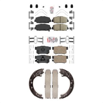 Front Rear Ceramic Disc Brake Pads Kit For 2013-2018 Acura RDX KNN-100991