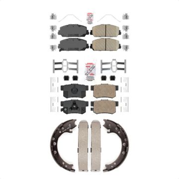 Front Rear Ceramic Disc Brake Pads Kit For 2013-2018 Acura RDX KNN-100992