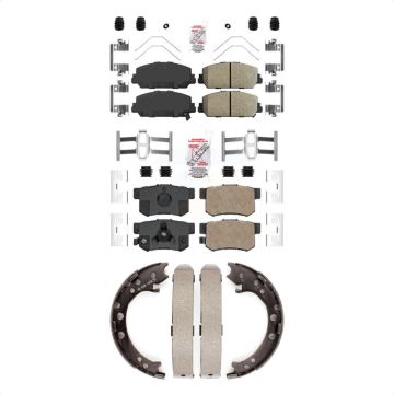 Front Rear Ceramic Disc Brake Pads Kit For 2013-2018 Acura RDX KNN-100993