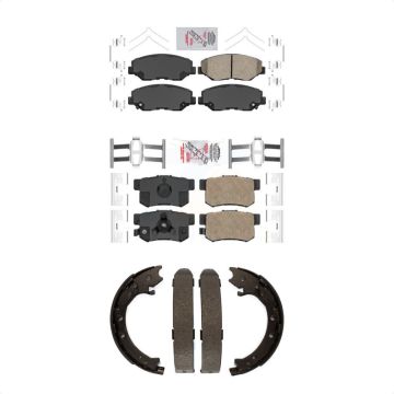 Front Rear Ceramic Disc Brake Pads Kit For 2005-2006 Honda CR-V KNN-100994