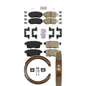 Front Rear Ceramic Disc Brake Pads Kit For Ford Edge Mazda CX-7 CX-9 Lincoln MKX KNN-100998