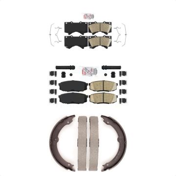 Front Rear Ceramic Disc Brake Pads Kit For Toyota Tundra Sequoia Lexus LX570 Land Cruiser KNN-101004