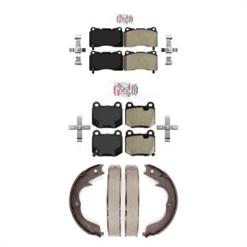 Front Rear Semi-Metallic Disc Brake Pads Kit For Subaru Impreza KNN-101010